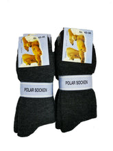Lade das Bild in den Galerie-Viewer, Polar Herren Socken 70% Wolle Vollplüsch warm und weich 3 oder 6 Paar
