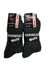 Lade das Bild in den Galerie-Viewer, Herren Norweger Socken 50% Wolle Dicker warmer Socken 3 oder 6 Paar
