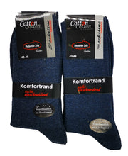 Lade das Bild in den Galerie-Viewer, Socken ohne Gummi und ohne Naht Herren & Damen 95 % Baumwolle 6 Paar