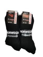 Lade das Bild in den Galerie-Viewer, Norweger Socken mit Frotteesohle Herren 72% Wolle wärmend