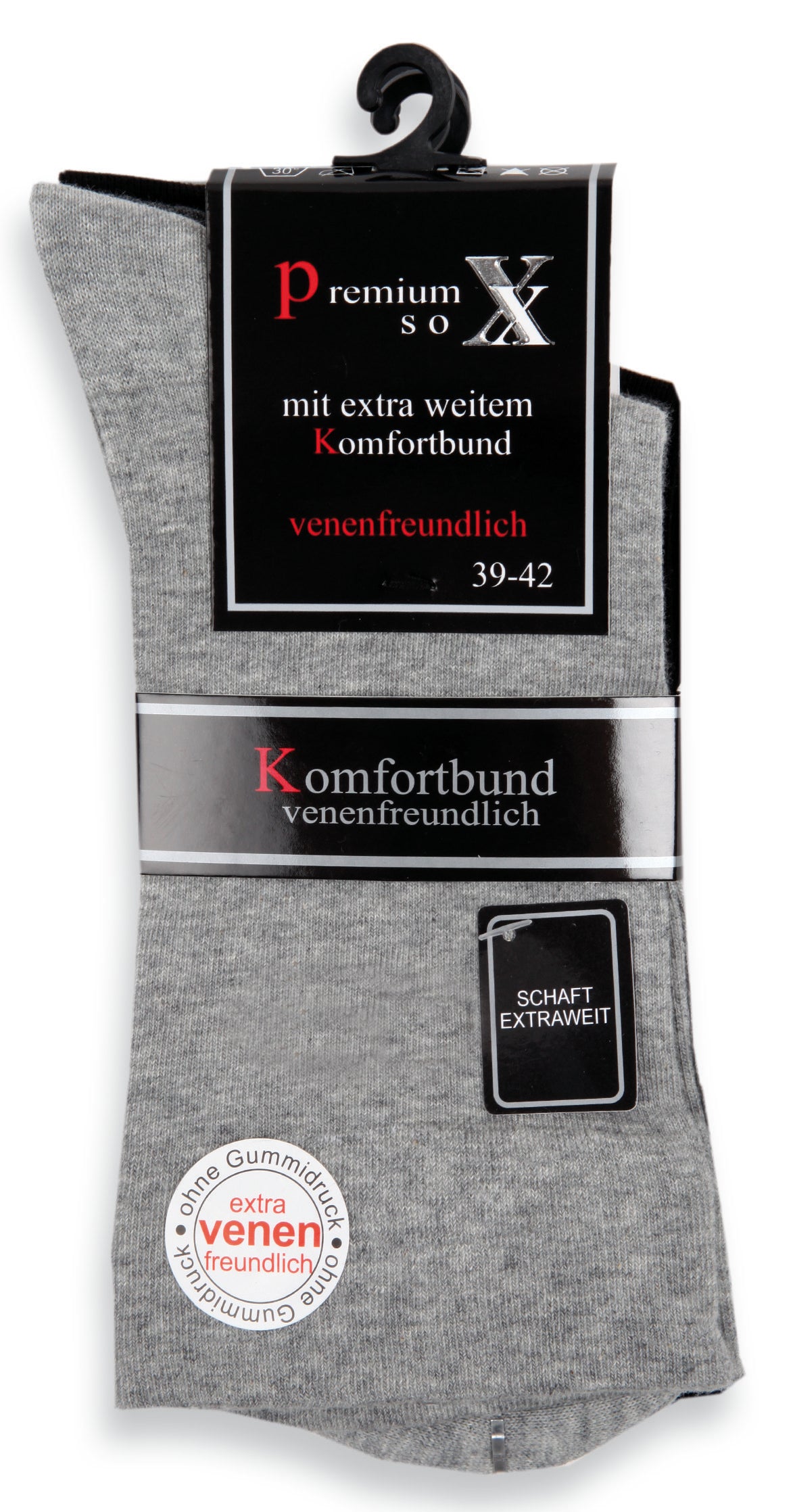 Gesundheitssocken extra weiter Bund venenfreundlich nicht einschneidend 3 Paar