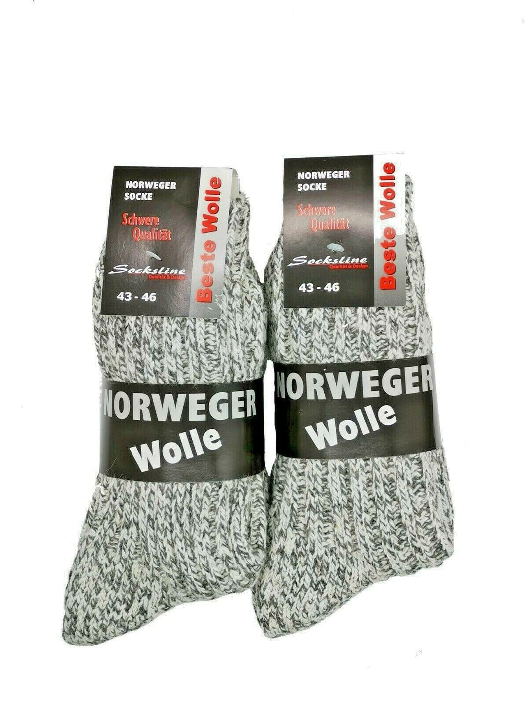 Herren Norweger Socken 50% Wolle Dicker warmer Socken 3 oder 6 Paar