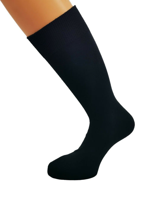 100% Baumwollsocken schwarz Herren & Damen 5 oder 10 Paar