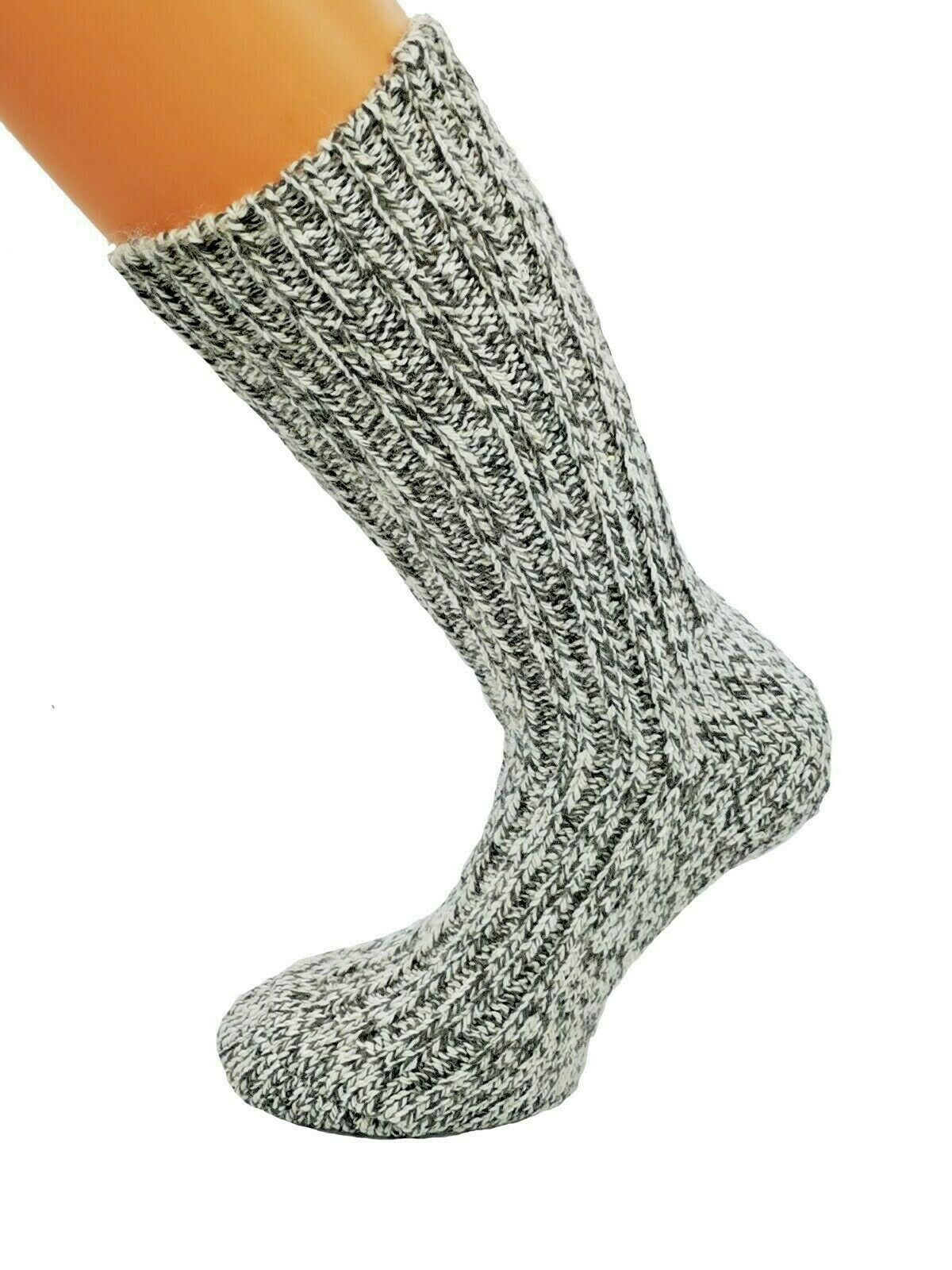 Herren Norweger Socken 50% Wolle Dicker warmer Socken 3 oder 6 Paar