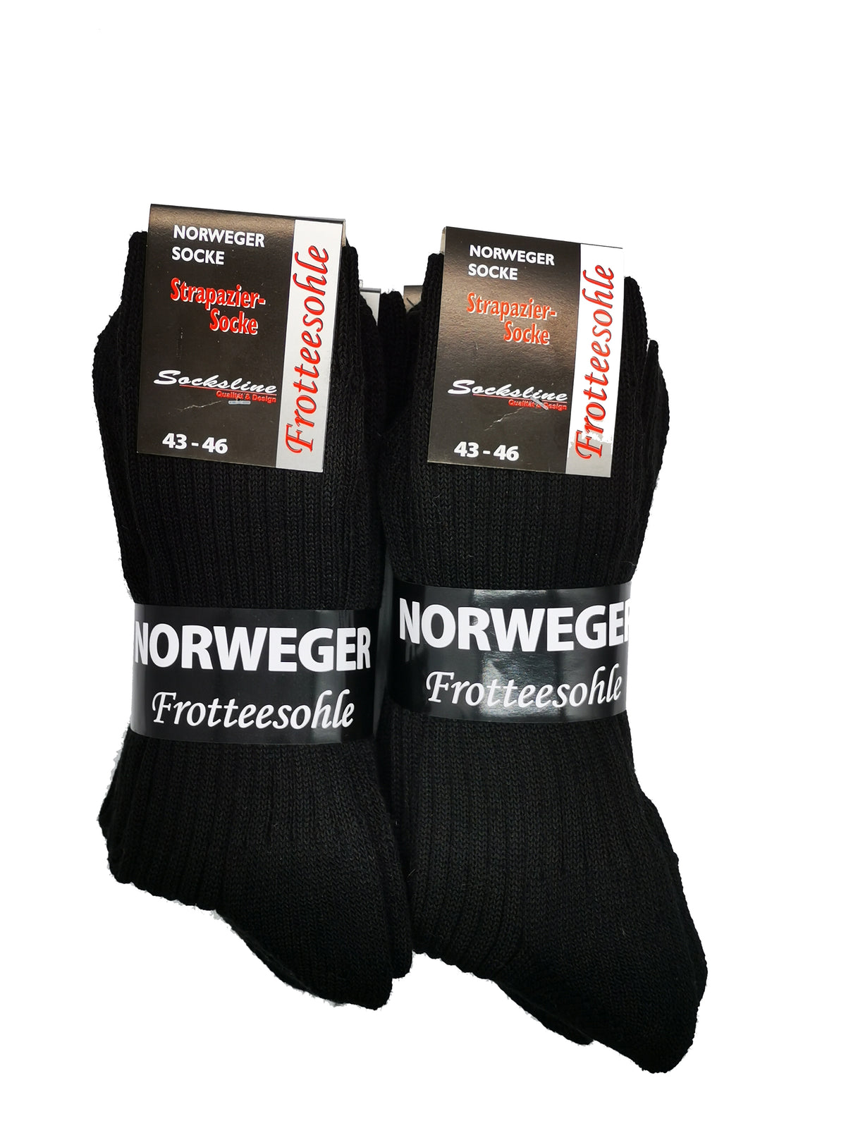Norweger Socken mit Frotteesohle Herren 72% Wolle wärmend